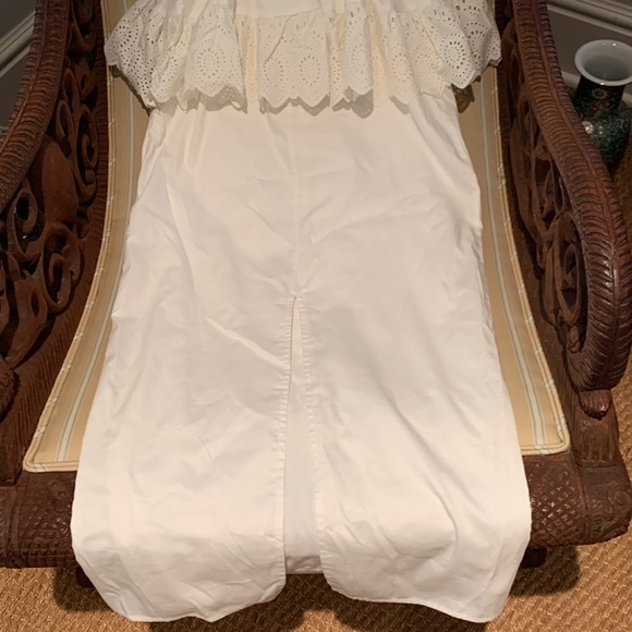 THE JETSET DIARIES AFTER FOREVER MAXI DRESS WHITE COTTON SEXY BACK EYELET DETAIL - Picture 13 of 16